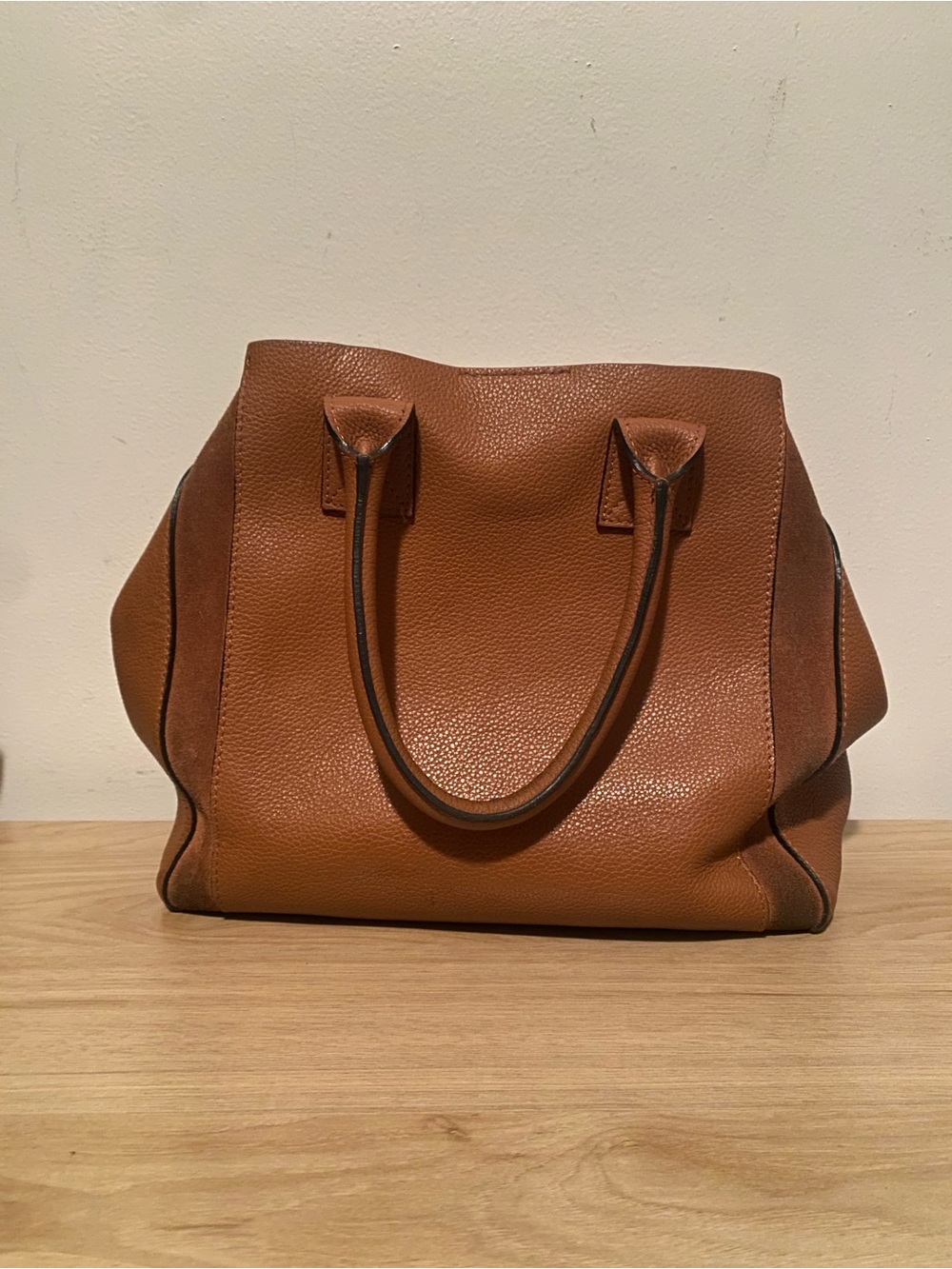 M. Gemi Elena Medio Tote Bag in Cognac Brown